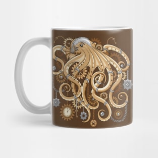 Octopus Steampunk Surreal Retro Style Machine Mug